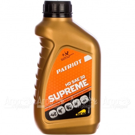 Масло Patriot Supreme HD SAE 30 592 мл для 4-х тактных двигателей в Саранске