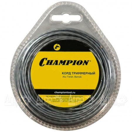 Корд триммерный Champion Alu Twist 3.0мм, 60м (витой)+нож  в Саранске