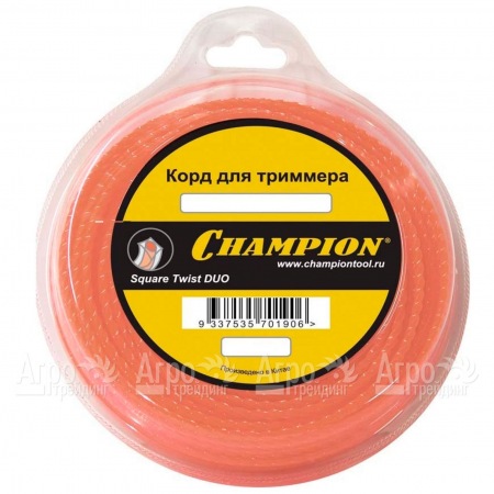 Корд триммерный Champion Square Twist Duo 2.4мм, 44м (витой квадрат)  в Саранске