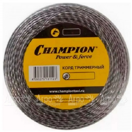 Корд триммерный Champion Tri-twist 3.0мм, 50м (витой треугольник)+нож  в Саранске