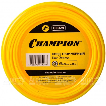 Корд триммерный Champion Star 3.0мм, 25м (звезда)  в Саранске