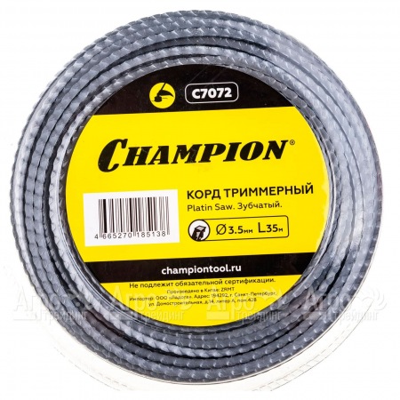 Корд триммерный Champion Platin Saw 3.5мм, 35м (зубчатый)+нож  в Саранске