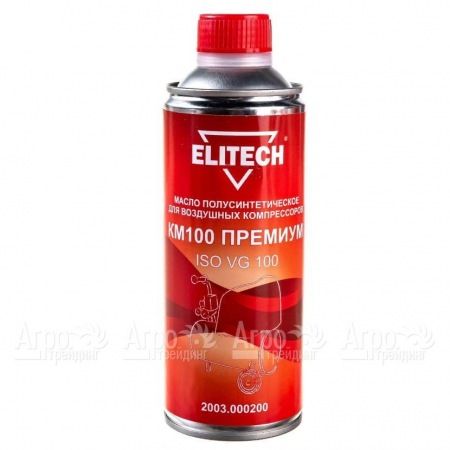 Масло полусинтетическое Elitech КМ100 2003.000200 ISO 100 0.45 л для воздушных компрессоров в Саранске