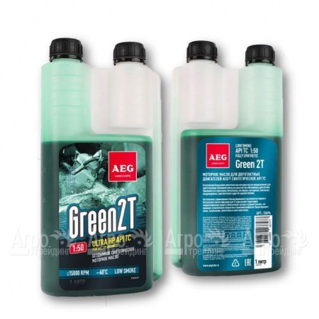 Масло моторное синтетическое AEG Geen HP 2T 1 л для 2-тактных двигателей  в Саранске