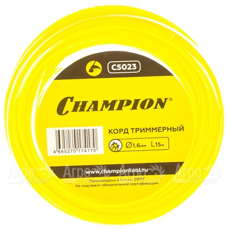 Корд триммерный Champion Star 1.6мм, 15м (звезда) в Саранске