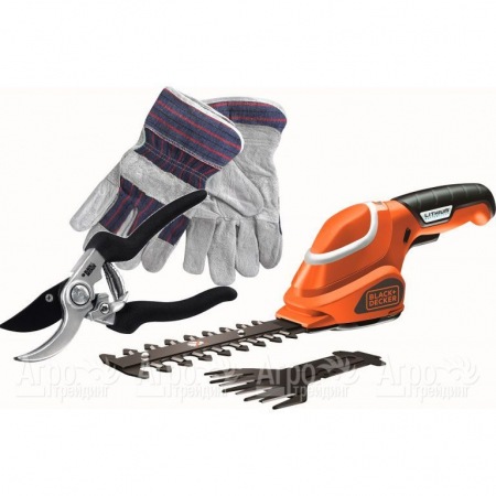 Ножницы аккумуляторные для травы Black+Decker GSL 700 KIT-QW в Саранске