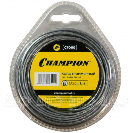 Корд триммерный Champion Alu Twist 2.0мм, 15м (витой) в Саранске