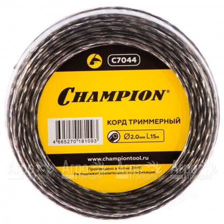 Корд триммерный Champion Tri-twist 2.0мм, 15м (витой треугольник)  в Саранске