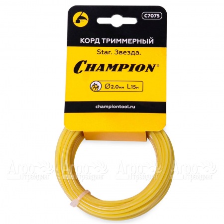 Корд триммерный Champion Star 2.0мм, 15 м (звезда) в Саранске