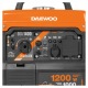 Инверторный бензогенератор Daewoo GDA 1400 i 1 кВт в Саранске